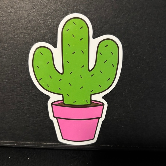 POTTED CATCUS STICKER - Picture 1 of 1